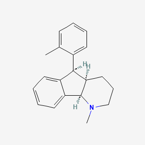 1H-Indeno(1,2-b)pyridine, 2,3,4,4a,5,9b-hexahydro-1-methyl-5-(2-methylphenyl)-, (4a-alpha,5-beta,9b-alpha)-