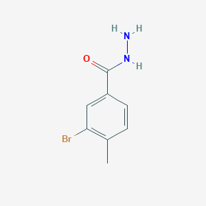 molecular formula C8H9BrN2O B1270045 3-溴-4-甲基苯甲酰肼 CAS No. 515143-79-0