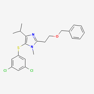 1H-Imidazole, 5-((3,5-dichlorophenyl)thio)-1-methyl-4-(1-methylethyl)-2-(2-(phenylmethoxy)ethyl)-