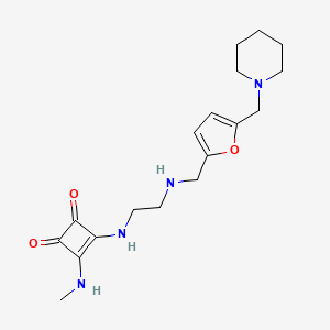 3-Cyclobutene-1,2-dione, 3-(methylamino)-4-((2-(((5-(1-piperidinylmethyl)-2-furanyl)methyl)amino)ethyl)amino)-