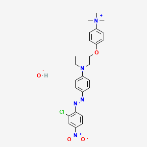 4-(2-((4-((2-Chloro-4-nitrophenyl)azo)phenyl)ethylamino)ethoxy)-N,N,N-trimethylanilinium hydroxide