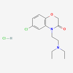 6-Chloro-4-(2-(diethylamino)ethyl)-2H-1,4-benzoxazin-3(4H)-one monohydrochloride