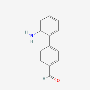 molecular formula C13H11NO B1270055 2'-氨基联苯-4-甲醛 CAS No. 885280-30-8