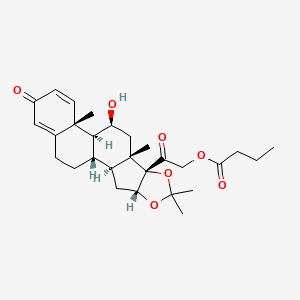 11beta,21-Dihydroxy-16alpha,17-(isopropylidenedioxy)pregna-1,4-diene-3,20-dione 21-butyrate