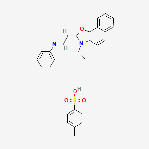 N-((3-Ethylnaphth(2,1-d)oxazol-2(3H)-ylidene)ethylidene)aniline (p-tolylsulphonate)