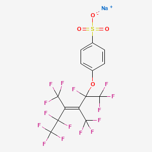 Sodium 4-((1,4,4,5,5,5-hexafluoro-1,2,3-tris(trifluoromethyl)-2-pentenyl)oxy)benzenesulphonate