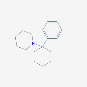 molecular formula C18H27N B12700617 1-(1-(3-Methylphenyl)cyclohexyl)piperidine CAS No. 2201-30-1