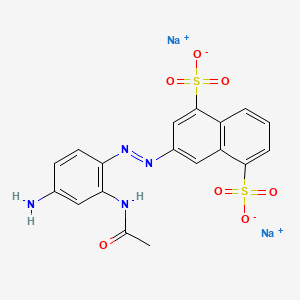 Disodium 3-((2-(acetylamino)-4-aminophenyl)azo)naphthalene-1,5-disulphonate