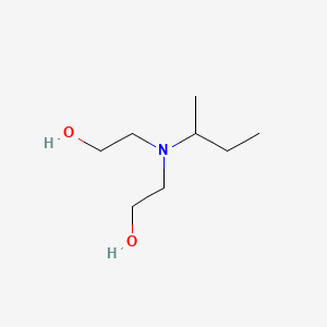 molecular formula C8H19NO2 B12700659 2,2'-[(1-Methylpropyl)imino]bisethanol CAS No. 62201-67-6