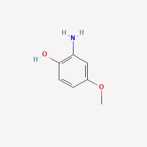 molecular formula C7H9NO2 B1270069 2-氨基-4-甲氧基苯酚 CAS No. 20734-76-3