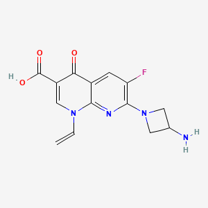 1,8-Naphthyridine-3-carboxylic acid, 1,4-dihydro-7-(3-amino-2-azetidinyl)-1-ethenyl-6-fluoro-4-oxo-