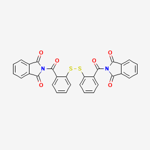 2-((2-((2-((1,3-Dioxoisoindolin-2-yl)carbonyl)phenyl)disulfanyl)phenyl)carbonyl)isoindoline-1,3-dione