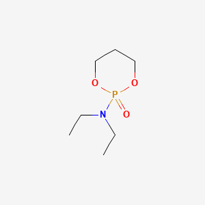 molecular formula C7H16NO3P B12700841 Phosphoramidic acid, diethyl-, cyclic trimethylene ester CAS No. 102305-53-3