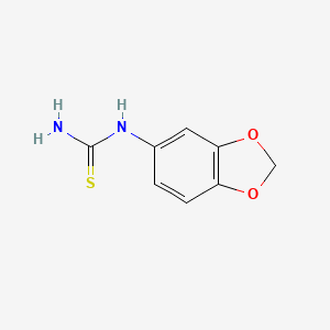 molecular formula C8H8N2O2S B1270088 N-(1,3-苯并二氧杂-5-基)硫脲 CAS No. 65069-55-8