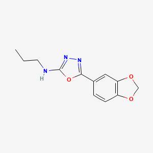 5-(1,3-Benzodioxol-5-yl)-N-propyl-1,3,4-oxadiazol-2-amine