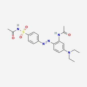 N-((4-((2-(Acetylamino)-4-(diethylamino)phenyl)azo)phenyl)sulphonyl)acetamide