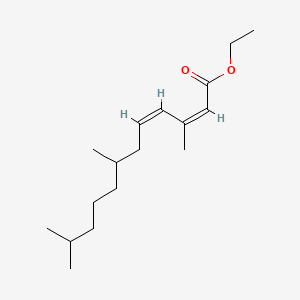 molecular formula C17H30O2 B12700991 Ethyl (Z,Z)-3,7,11-trimethyl-2,4-dodecadienoate CAS No. 57378-84-4