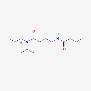 N,N-Bis(1-methylpropyl)-4-((1-oxobutyl)amino)butanamide