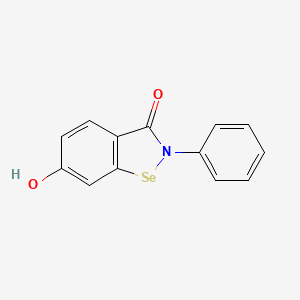 1,2-Benzisoselenazol-3(2H)-one, 6-hydroxy-2-phenyl-