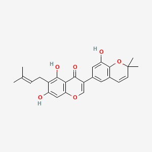 molecular formula C25H24O6 B12701075 Gancaonin H CAS No. 126716-35-6