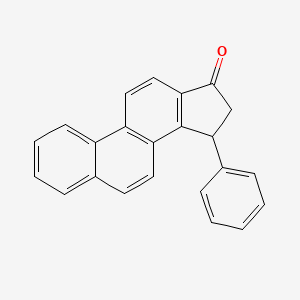 molecular formula C23H16O B12701112 15,16-Dihydro-15-phenyl-17H-cyclopenta(a)phenanthren-17-one CAS No. 50558-60-6