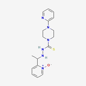 N'-(1-(1-Hydroxy-1lambda(5)-pyridin-2-yl)ethyl)-4-(2-pyridinyl)-1-piperazinecarbothiohydrazide