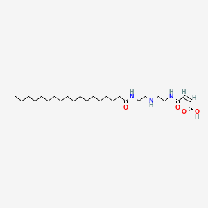 molecular formula C26H49N3O4 B12701141 4-Oxo-4-((2-((2-((1-oxooctadecyl)amino)ethyl)amino)ethyl)amino)isocrotonic acid CAS No. 94134-73-3