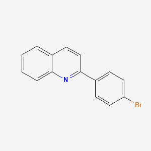 molecular formula C15H10BrN B1270115 2-(4-溴苯基)喹啉 CAS No. 24641-31-4