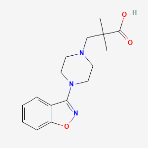 1-Piperazinepropanoic acid, 4-(1,2-benzisoxazol-3-ylalpha,alpha-dimethyl-