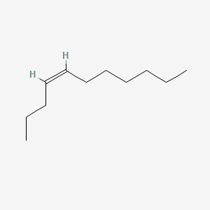 molecular formula C11H22 B12701179 4-Undecene, (Z)- CAS No. 821-98-7