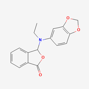 3-(1,3-Benzodioxol-5-ylethylamino)-1(3H)-isobenzofuranone