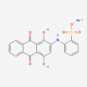 Sodium ((9,10-dihydro-1,4-dihydroxy-9,10-dioxo-2-anthryl)amino)benzenesulphonate