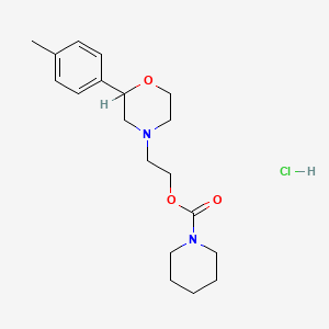 1-Piperidinecarboxylic acid, 2-(2-(4-methylphenyl)-4-morpholinyl)ethyl ester, monohydrochloride