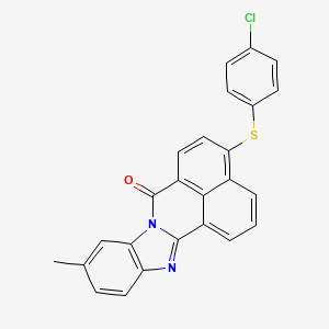 4-((4-Chlorophenyl)thio)-10-methyl-7H-benzimidazo(2,1-a)benz(de)isoquinolin-7-one