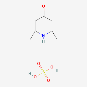 molecular formula C9H19NO5S B12701298 sulfuric acid;2,2,6,6-tetramethylpiperidin-4-one CAS No. 72361-44-5