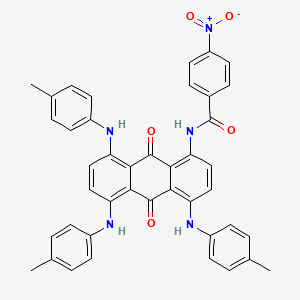 Benzamide, N-(9,10-dihydro-4,5,8-tris((4-methylphenyl)amino)-9,10-dioxo-1-anthracenyl)-4-nitro-