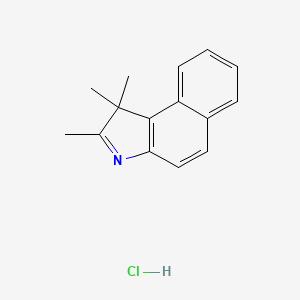 molecular formula C15H16ClN B12701364 1H-Benz(e)indole, 1,1,2-trimethyl-, hydrochloride CAS No. 533882-51-8