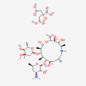 molecular formula C44H80N2O19 B12701533 Azithromycin hydrogen citrate CAS No. 802905-97-1