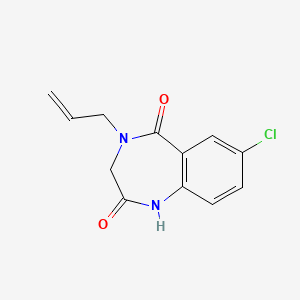 1H-1,4-Benzodiazepine-2,5-dione, 4-allyl-7-chloro-3,4-dihydro-