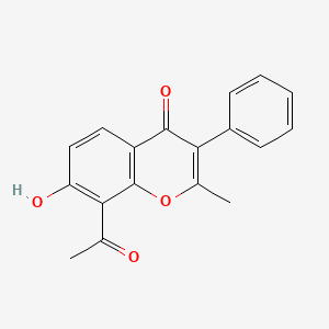 molecular formula C18H14O4 B12701626 Glyzarin CAS No. 62820-28-4