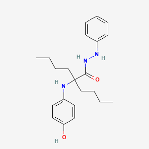 2-Butyl-N-(4-hydroxyphenyl)norleucine 2-phenylhydrazide