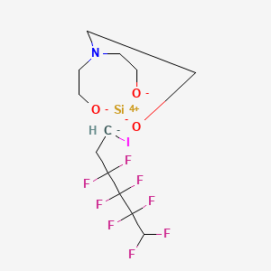 Silicon, ((2,2',2''-nitrilotris(ethanolato))(3-)-N,O,O',O'')(3,3,4,4,5,5,6,6-octafluoro-1-iodohexyl)-, (TB-5-23)-