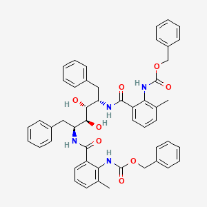 L-Altritol, 1,2,5,6-tetradeoxy-2,5-bis((3-methyl-2-(((phenylmethoxy)carbonyl)amino)benzoyl)amino)-1,6-diphenyl-