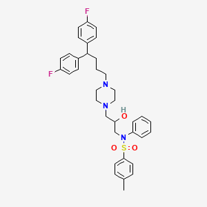 Benzenesulfonamide, N-(3-(4-(4,4-bis(4-fluorophenyl)butyl)-1-piperazinyl)-2-hydroxypropyl)-4-methyl-N-phenyl-