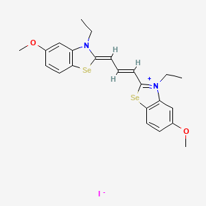 3-Ethyl-2-(3-(3-ethyl-5-methoxy-3H-benzoselenazol-2-ylidene)prop-1-enyl)-5-methoxybenzoselenazolium iodide