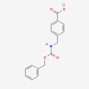 molecular formula C16H15NO4 B1270183 4-({[(Benzyloxy)carbonyl]amino}methyl)benzoic acid CAS No. 58933-52-1