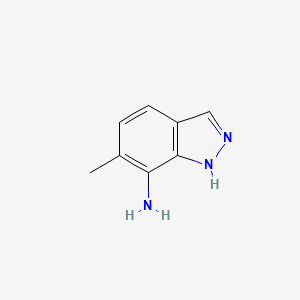 molecular formula C8H9N3 B1270187 6-甲基-1H-吲唑-7-胺 CAS No. 221681-91-0