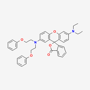 2'-(Bis(2-phenoxyethyl)amino)-6'-(diethylamino)spiro(isobenzofuran-1(3H)-9'(9H)-xanthene)-3-one