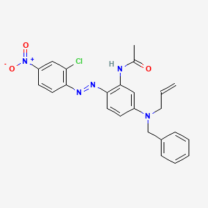 N-(2-((2-Chloro-4-nitrophenyl)azo)-5-((phenylmethyl)allylamino)phenyl)acetamide