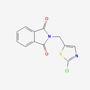molecular formula C12H7ClN2O2S B1270204 2-[(2-chloro-1,3-thiazol-5-yl)methyl]-1H-isoindole-1,3(2H)-dione CAS No. 120740-09-2